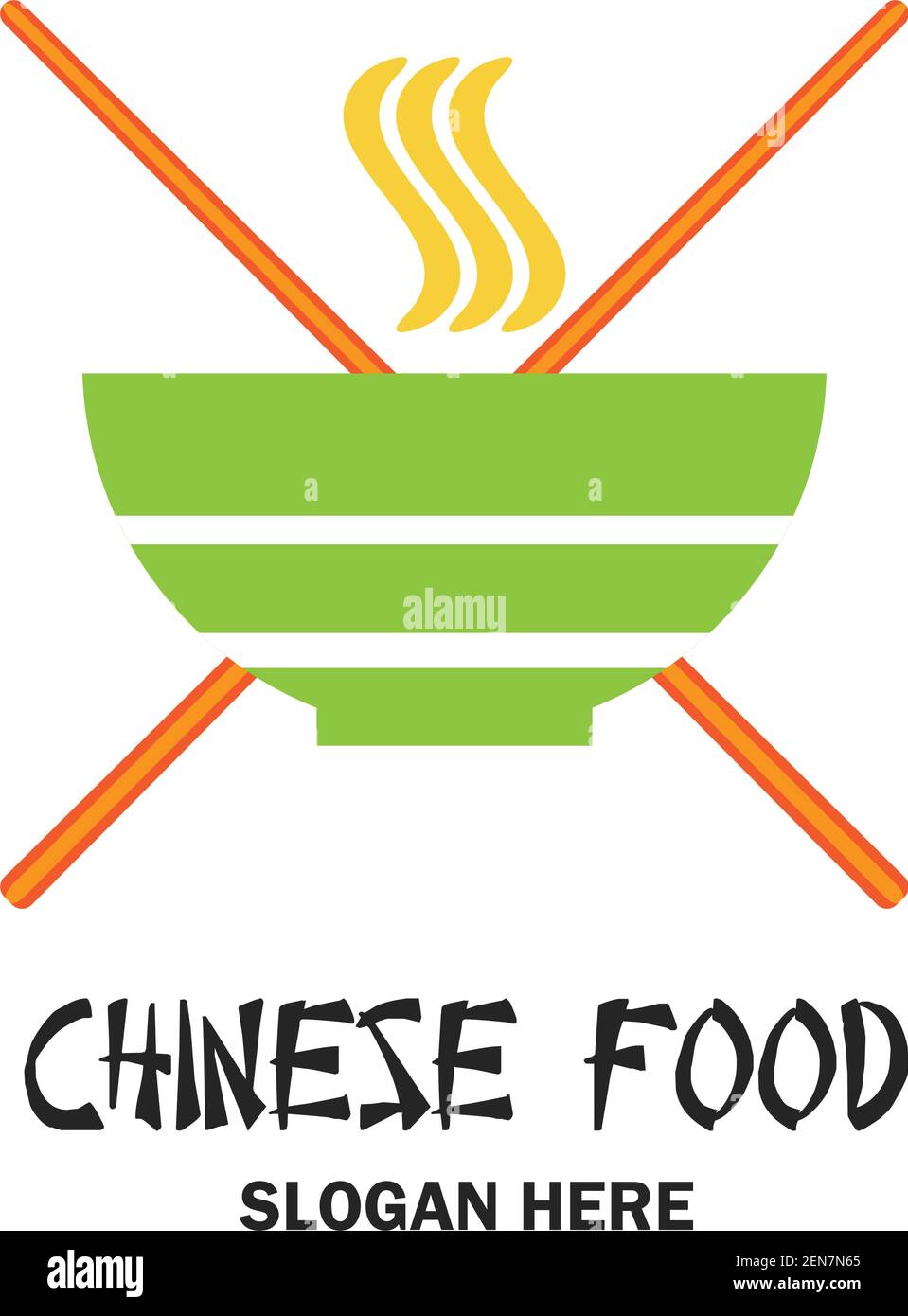 chinese restaurant / chinese food logo with text space for your slogan