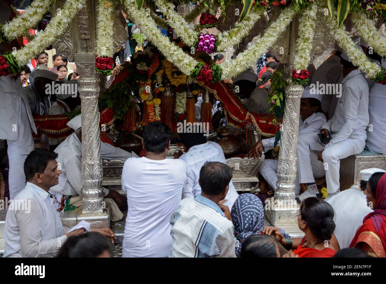 PUNE, INDIA - JUNE 26: Devotees participate in Tukar…