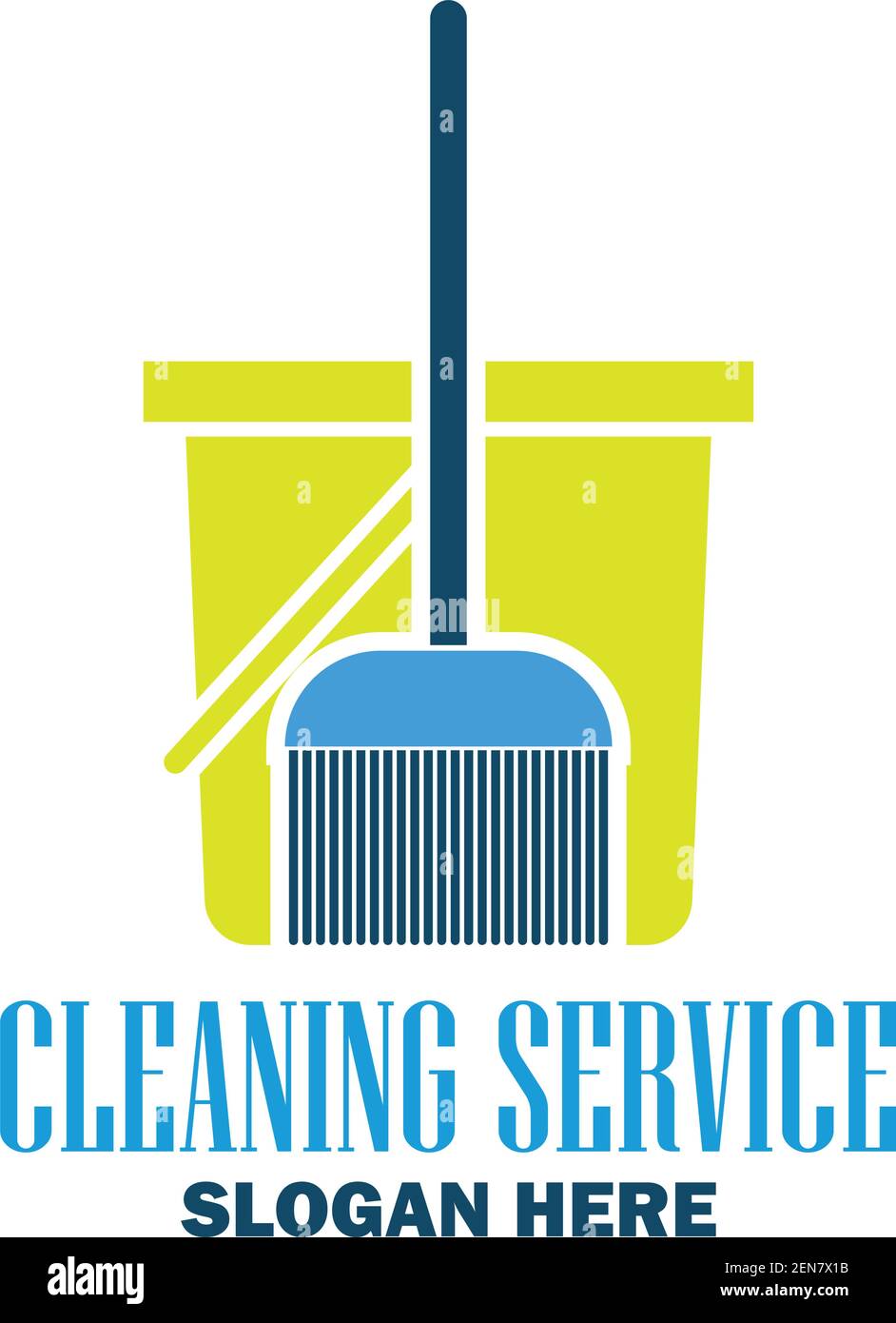 cleaning service logo with text space for your slogan tagline, vector
