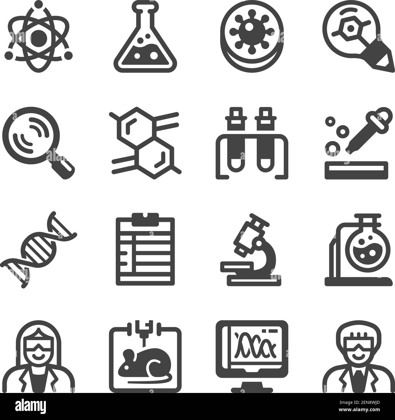 Laboratory,lab Room Icon Set,vector And Illustration Stock Vector Image 