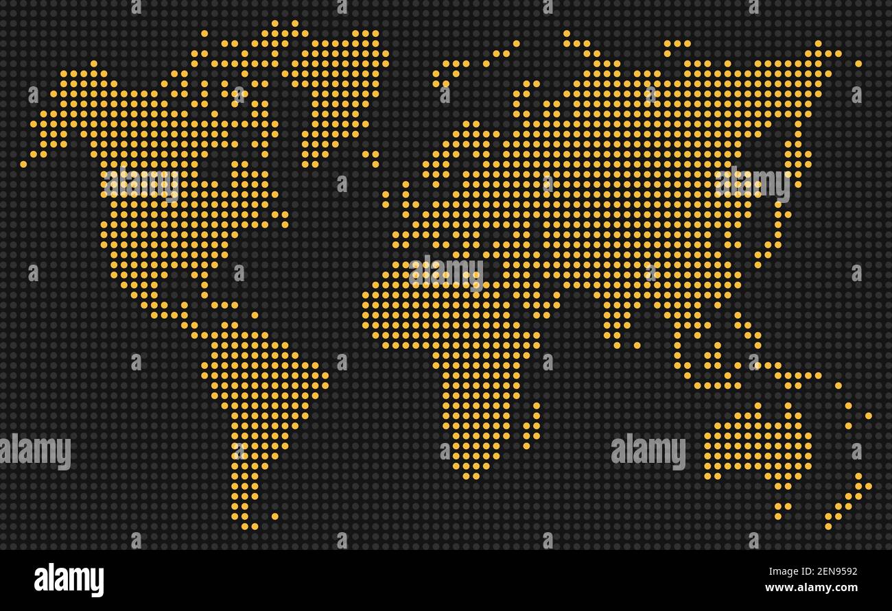 Globe earth dot matrix Stock Vector Images Alamy