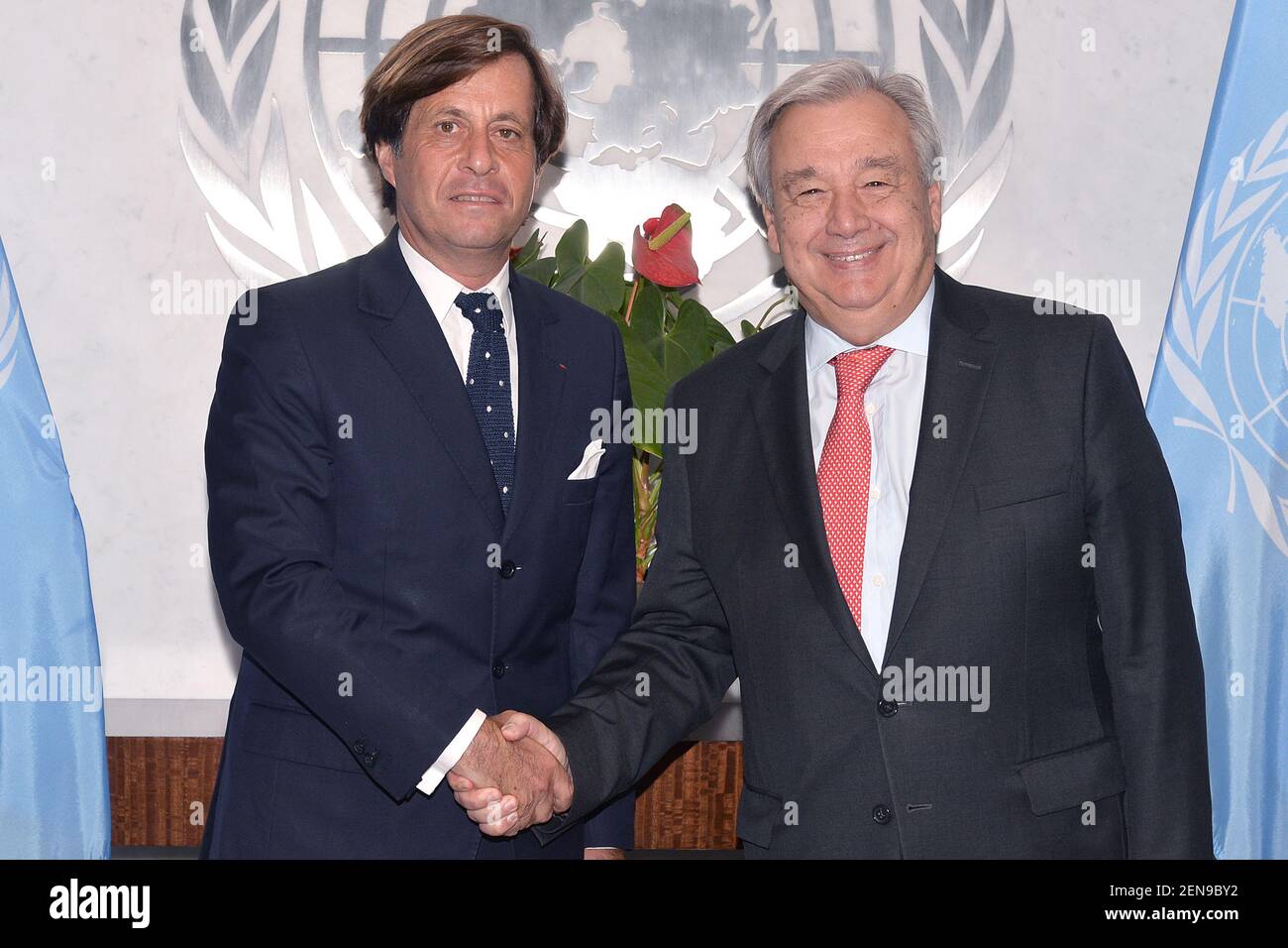 (LR) Ambassador Nicolas De Riviere, newly appointed Republic of France