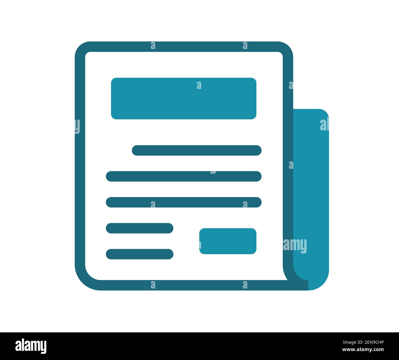 newspaper magazine headline single isolated icon with solid line style ...