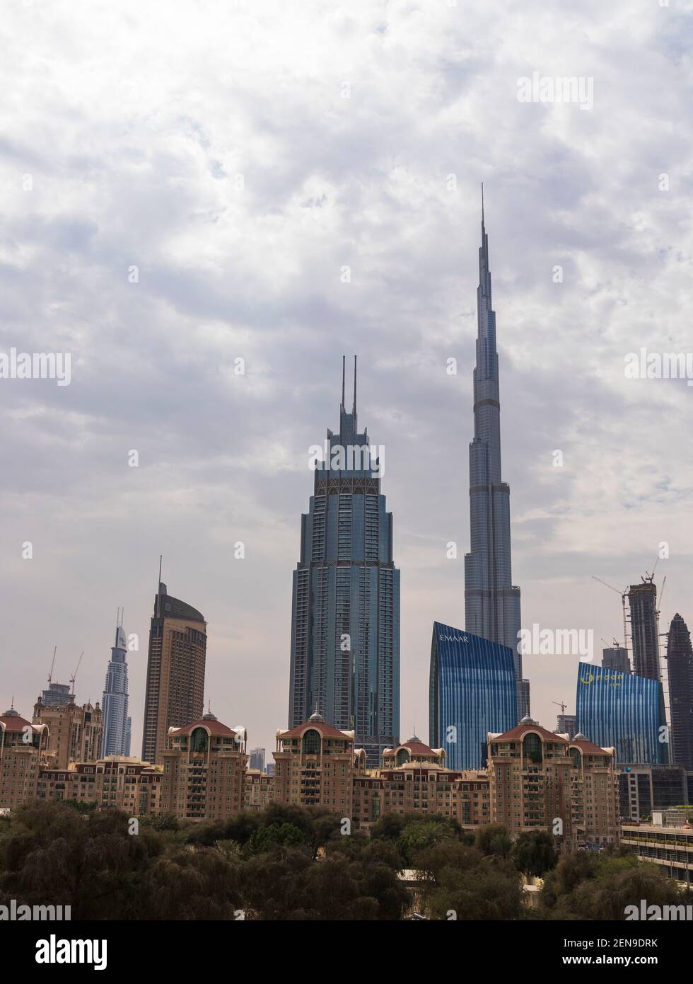 Dubai, UAE - 02.25.2021 View a Dubai downtown area Stock Photo - Alamy