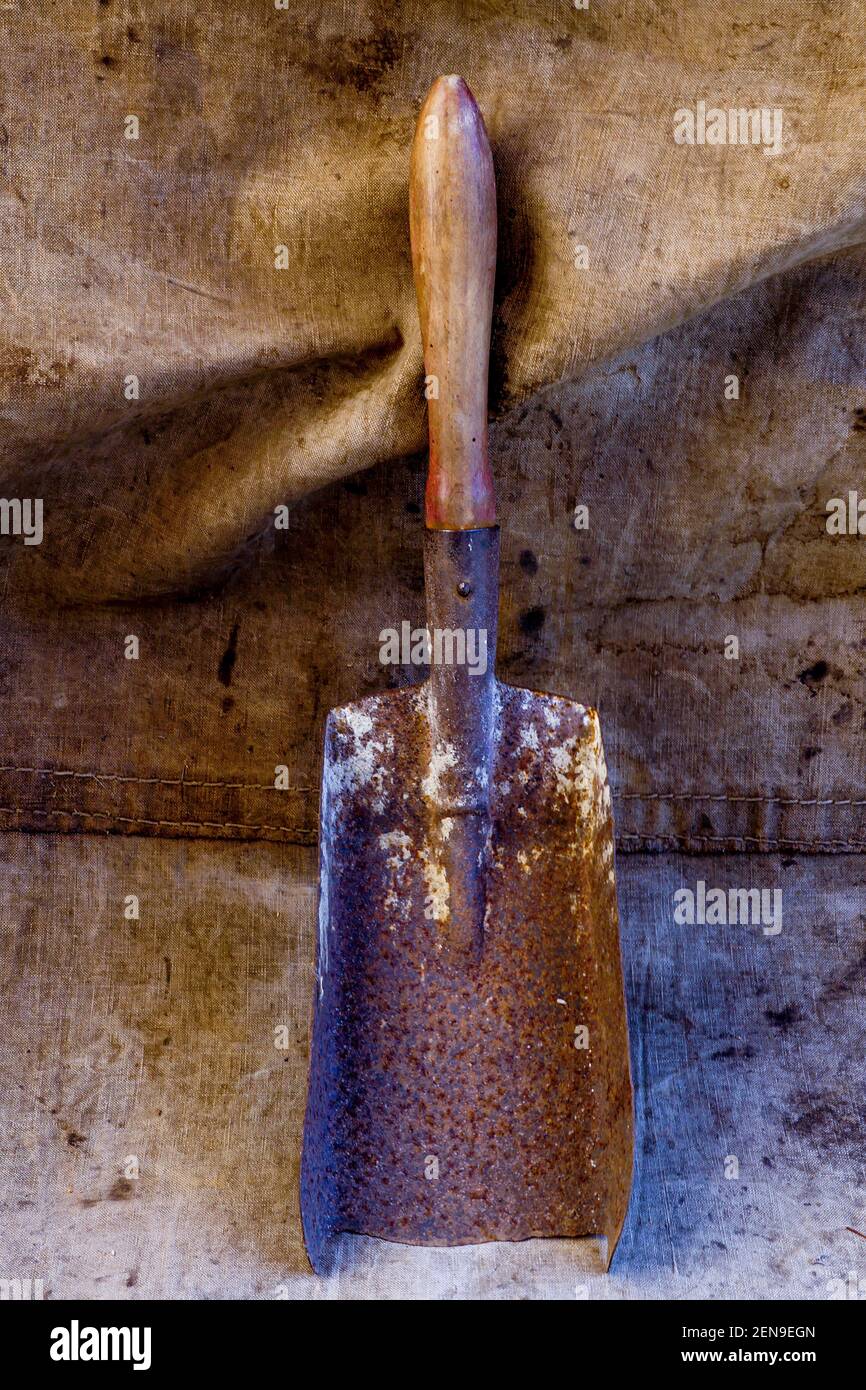 Vintage Coal shovel, France Stock Photo Alamy