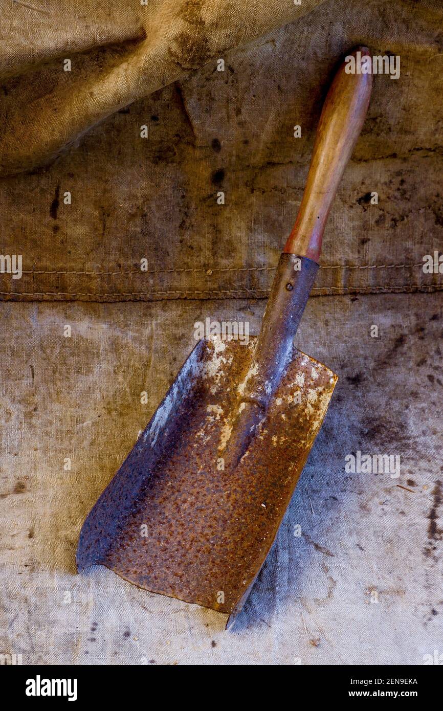 Vintage Coal shovel, France Stock Photo Alamy