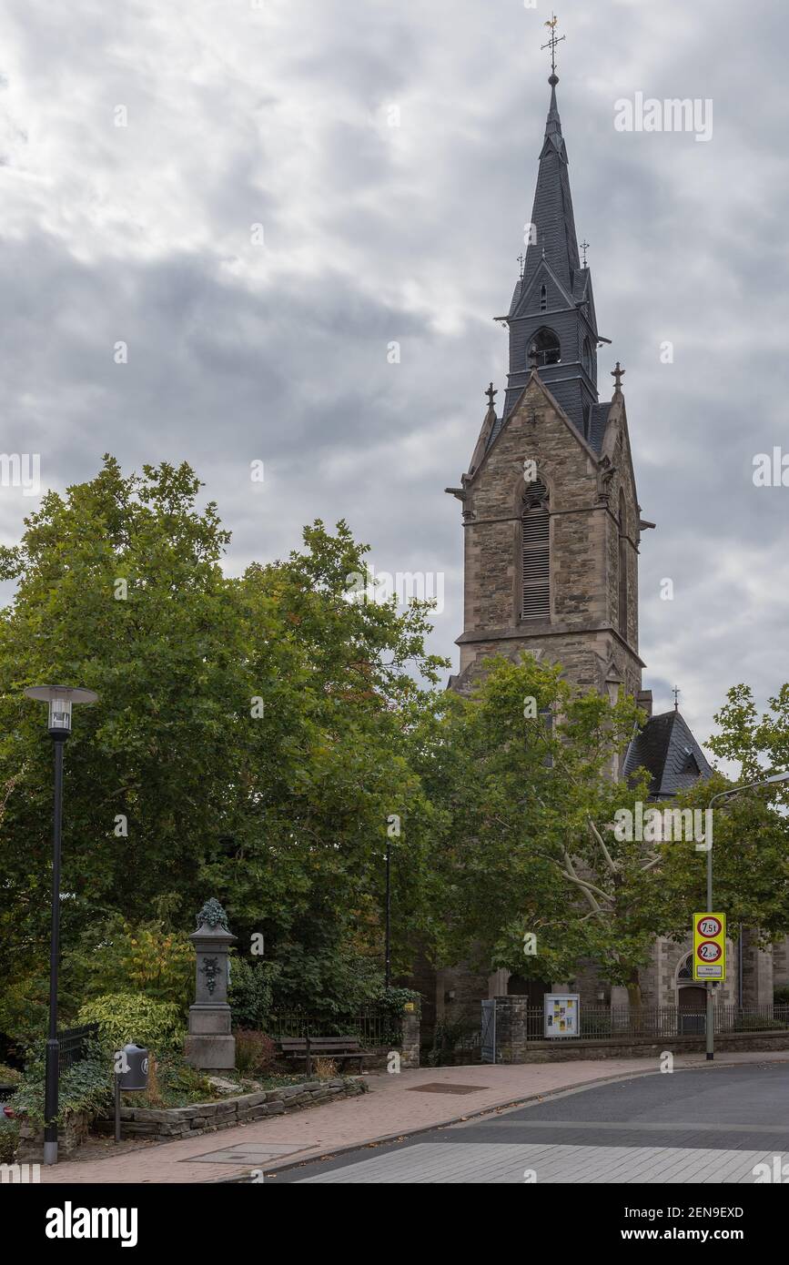 St Peter and Paul Church in Kronberg im Taunus, Hesse, Germany Stock Photo