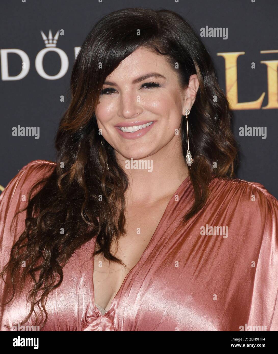 Gina Carano arrives at the Disney's THE LION KING World Premiere held ...