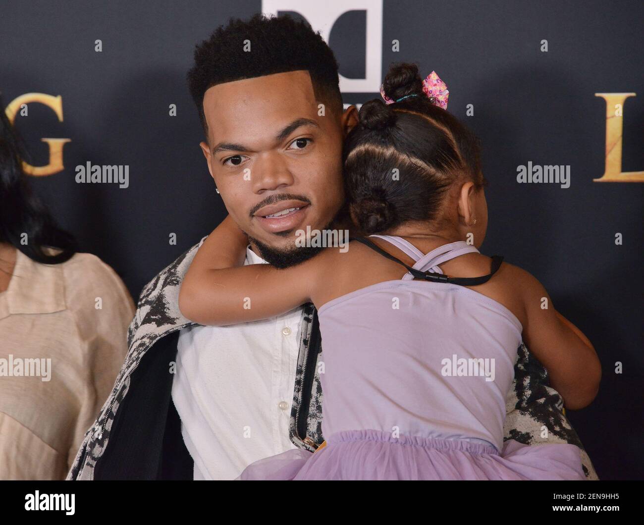 Chance The Rapper and Daughter at the Disney's THE LION KING World ...