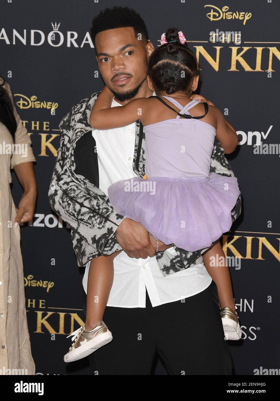 Chance The Rapper and Daughter arrives at the Disney's THE LION KING ...