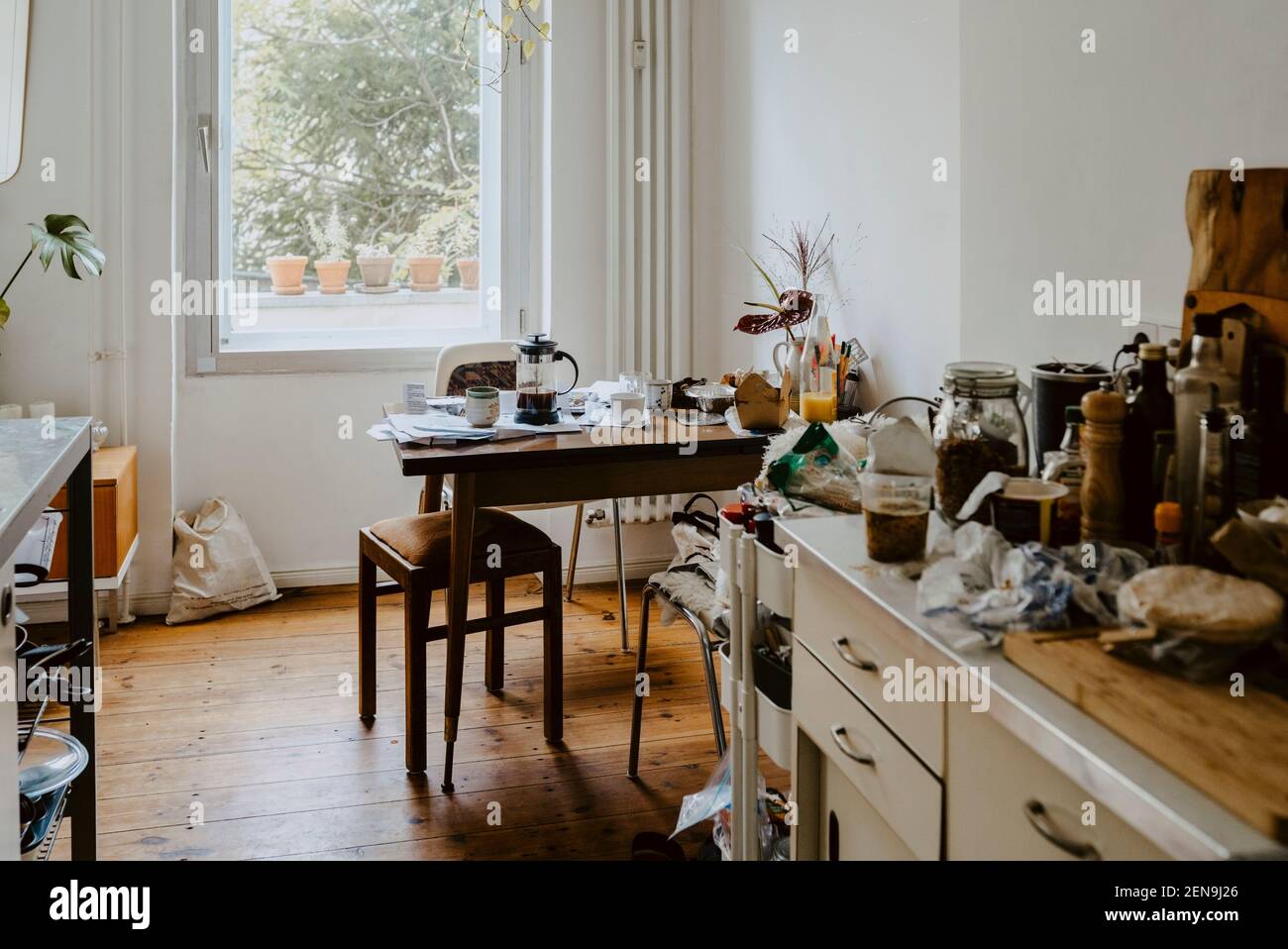 Interior of kitchen at home Stock Photo
