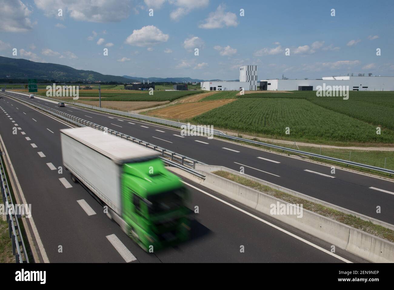 Magna Steyr new paint shop plant is pictured in Hoce. Magna Steyr