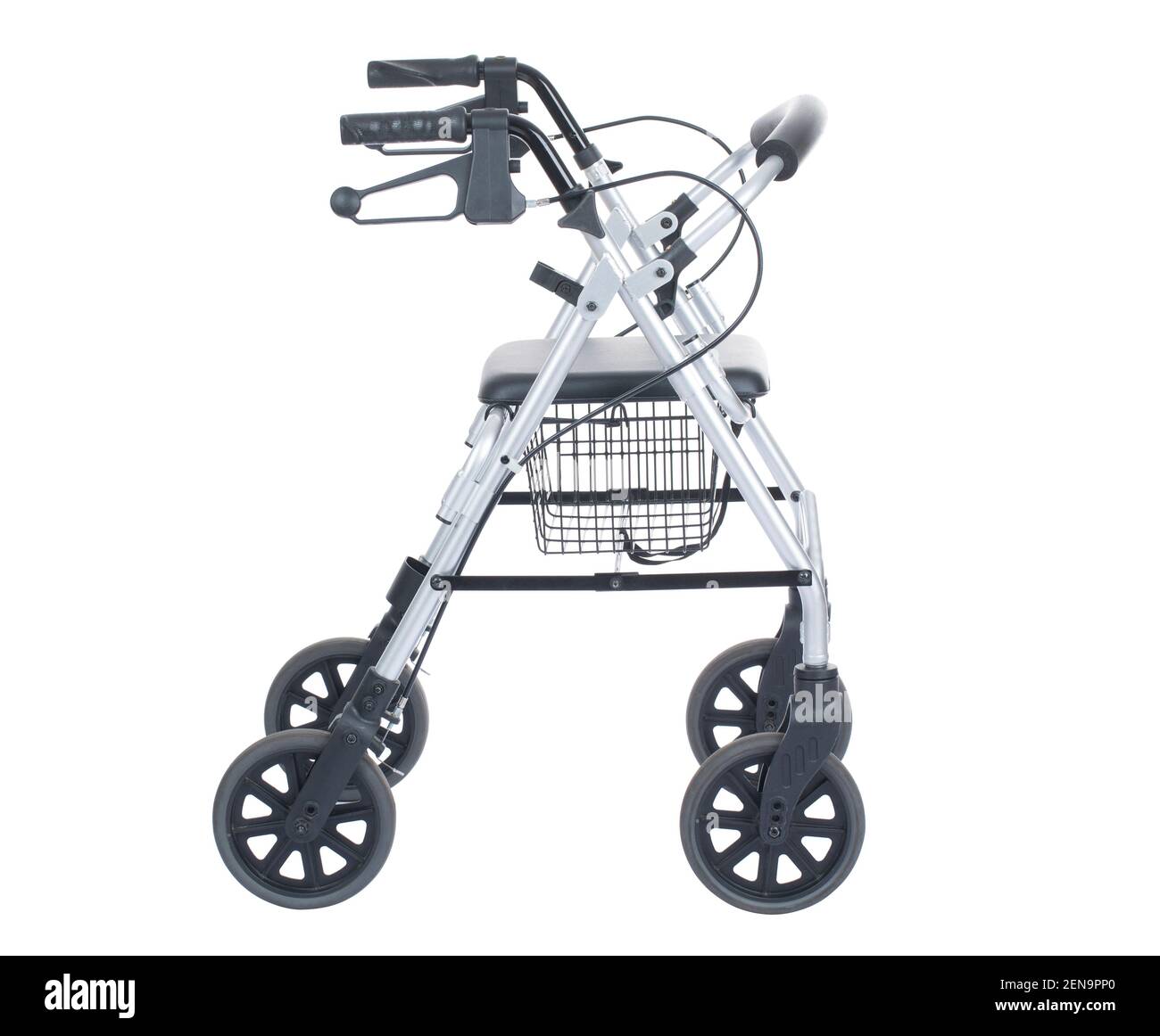 Walking aid for a patient designed to improve their walking pattern, balance or safety while mobilising independently, walking aid concept Stock Photo
