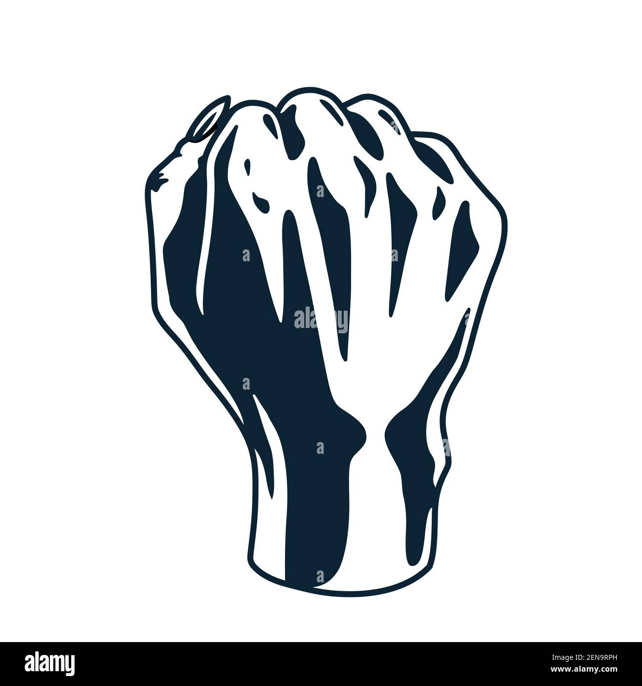 Woman wrist fist pump. Female hand with victory knuckle and freedom