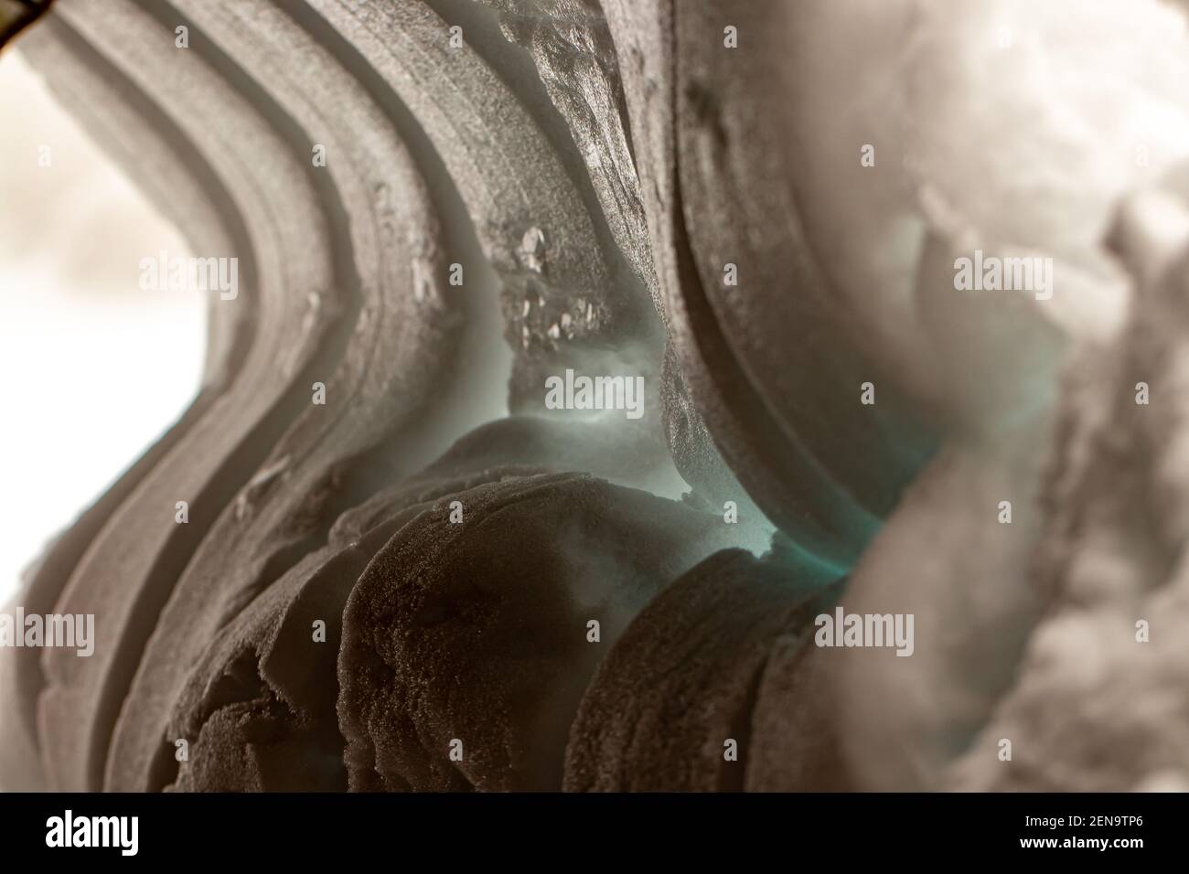 Winter texture, snow background with light Stock Photo