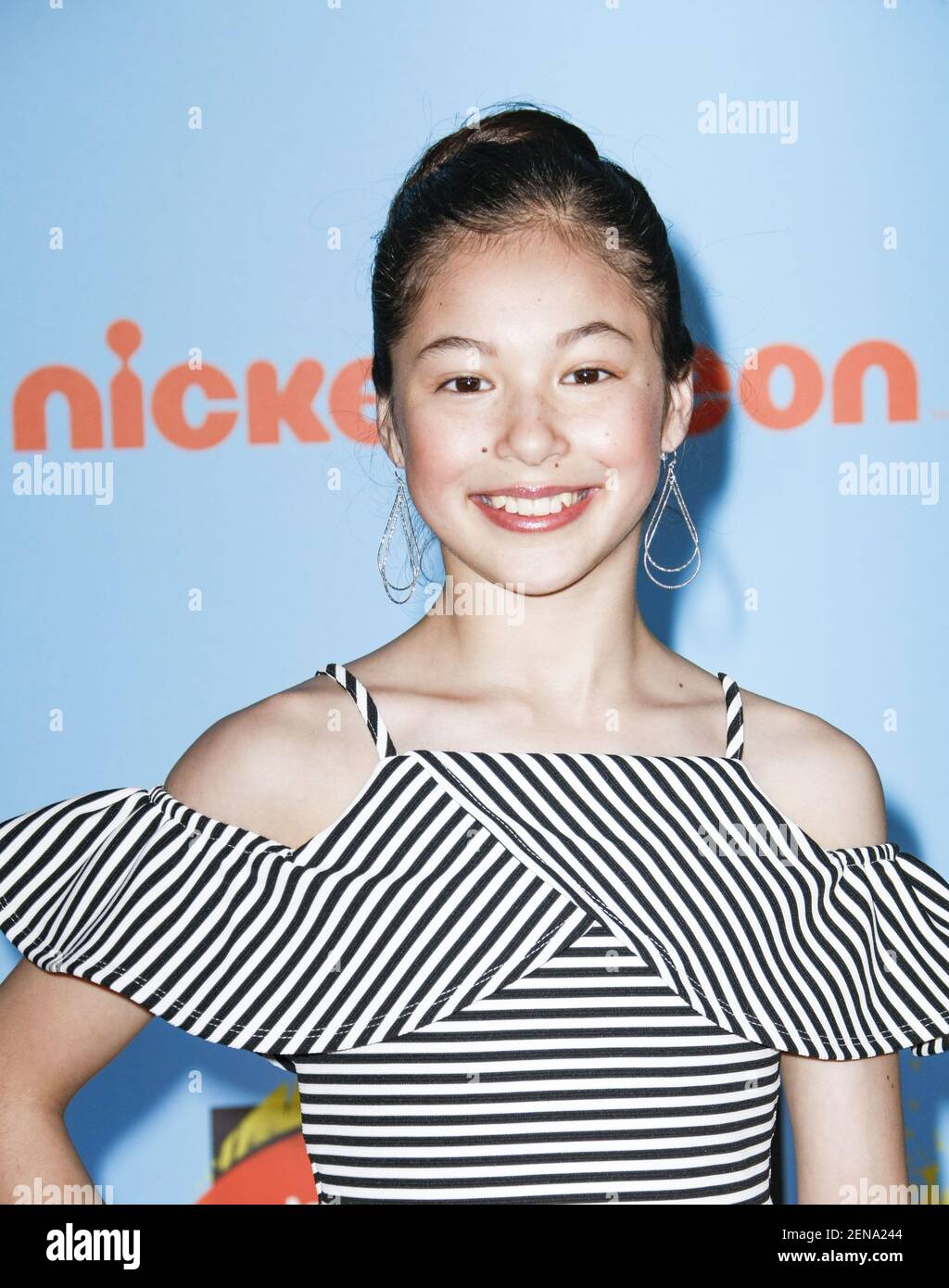 SANTA MONICA, CA - JULY 11: Alysa Liu arrives at the Nickelodeon Kids