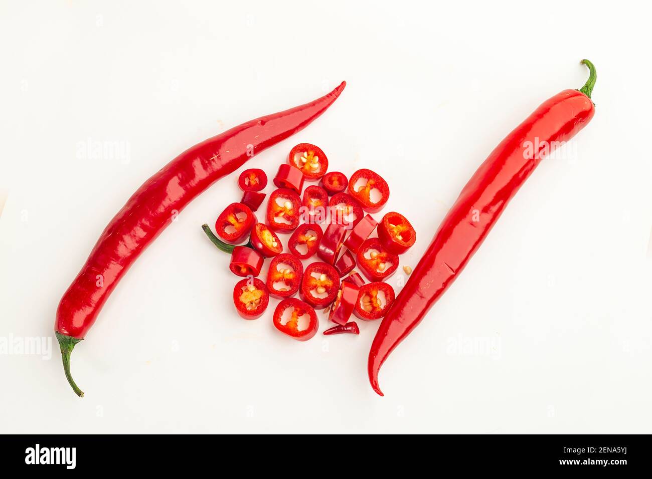 red hot chili pepper isolated on a white background Stock Photo - Alamy