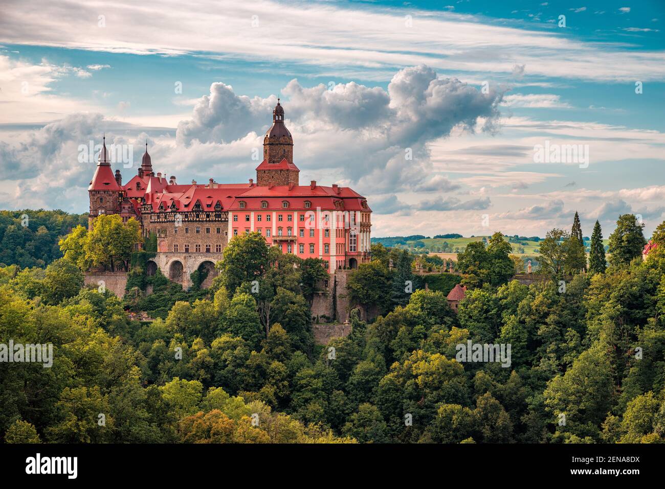 Książ Castle in Wałbrzych Stock Photo