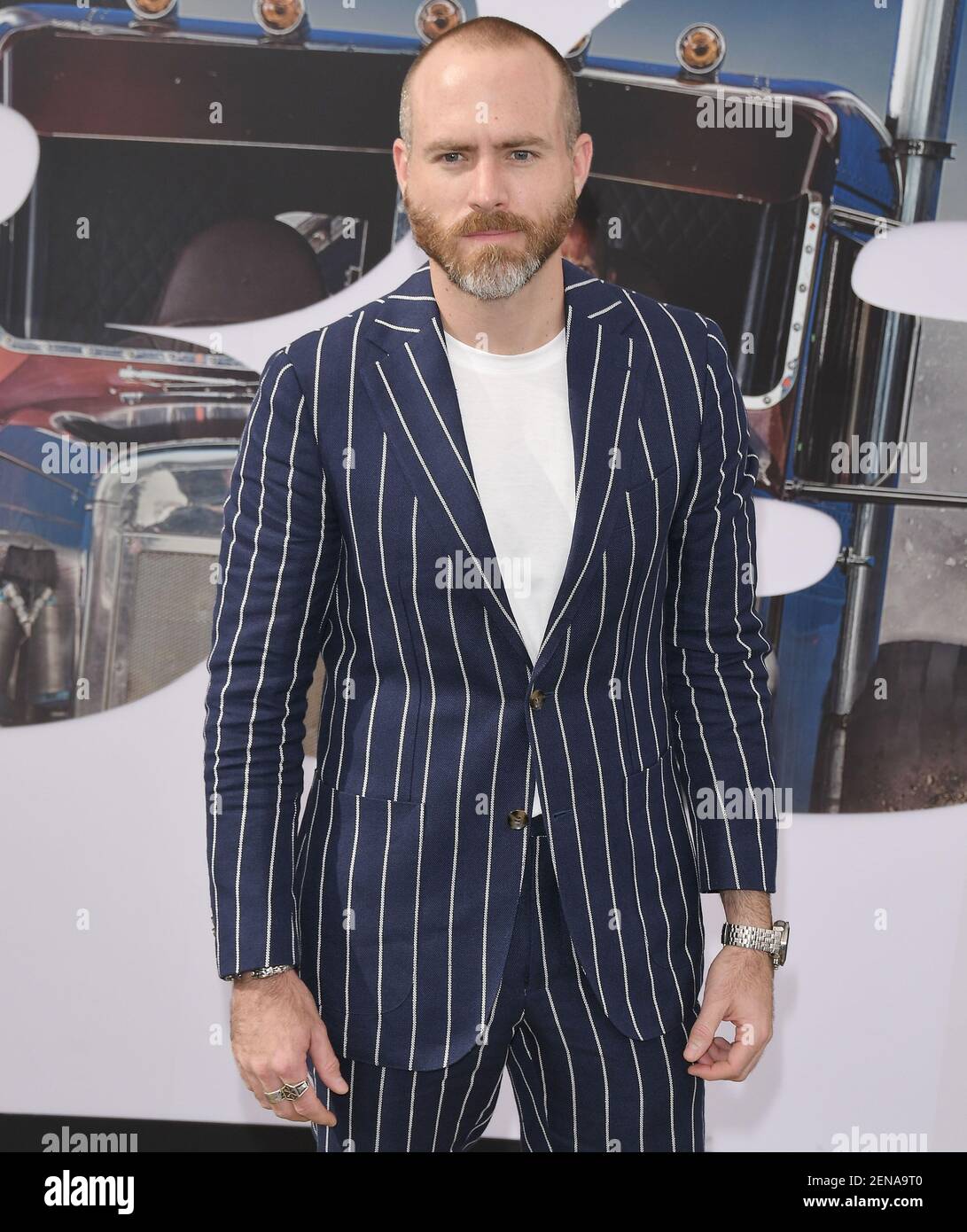 Erik Hayser arrives at the FAST & FURIOUS Presents HOBBS & SHAW World