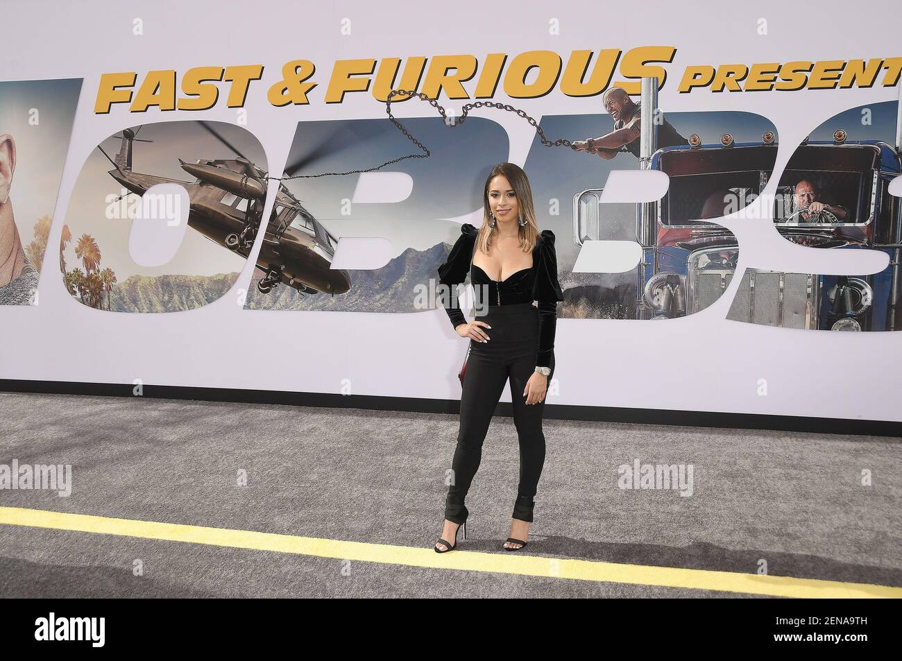 Leli Hernandez arrives at the FAST & FURIOUS Presents HOBBS & SHAW