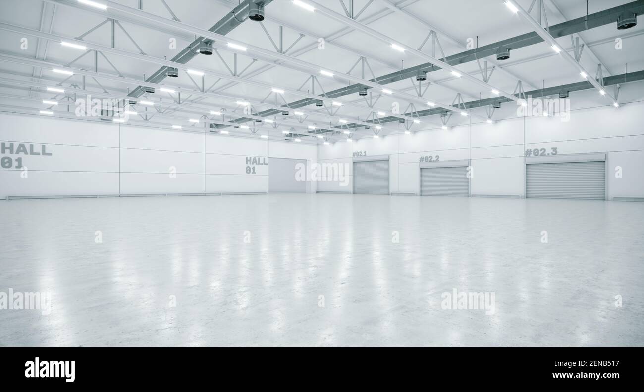 3D render of empty exhibition space. backdrop for exhibitions and ...