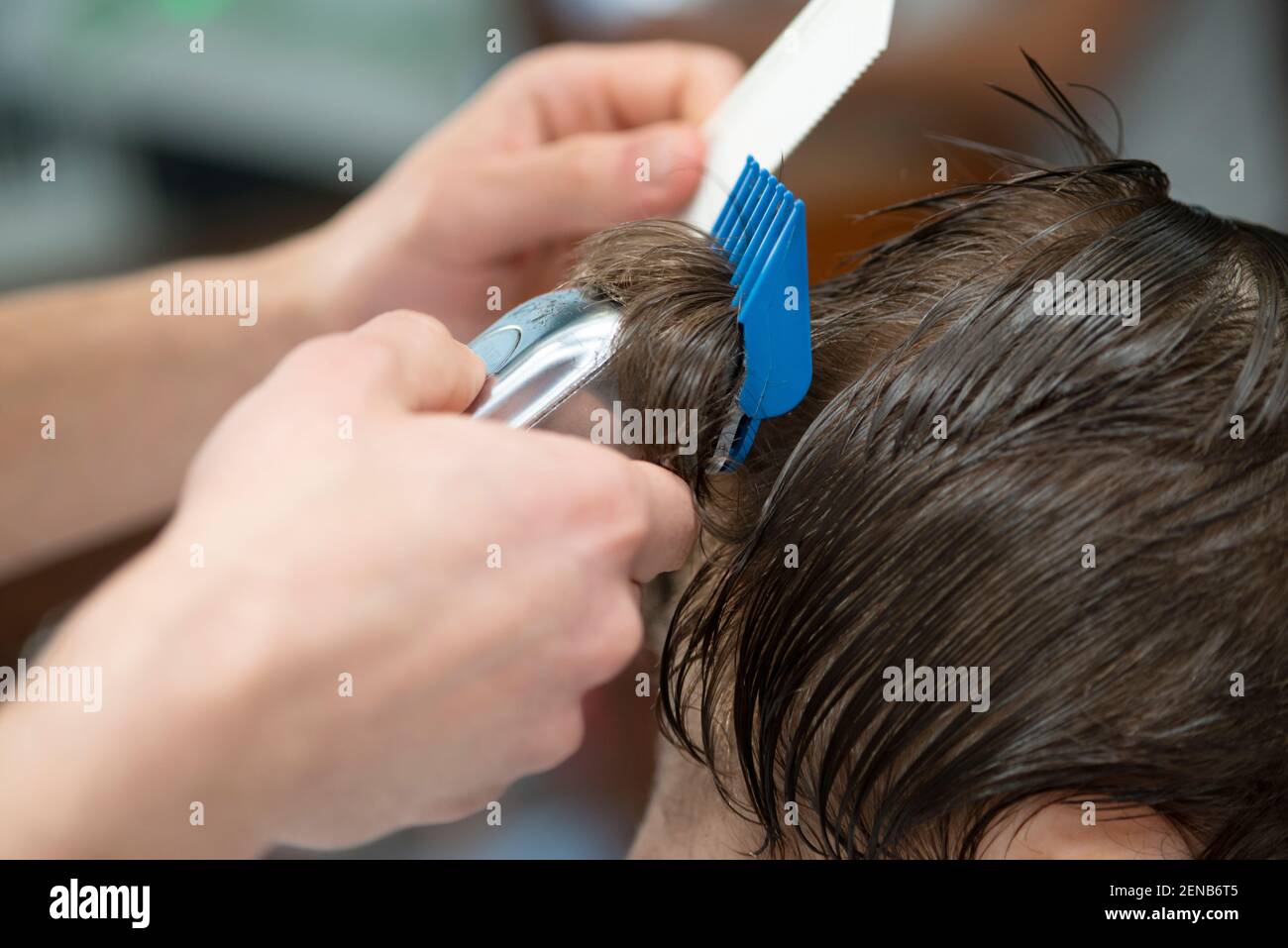 Close Up of a Electric Razor Used By a Barber Stock Photo Alamy