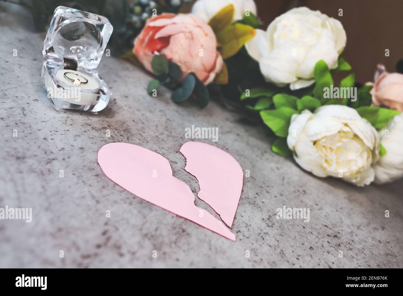 Divorce Rings Heart High Resolution Stock Photography And Images Alamy
