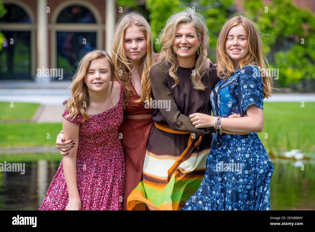 Queen Maxima with daughters Princess Amalia, Princess Alexia and ...