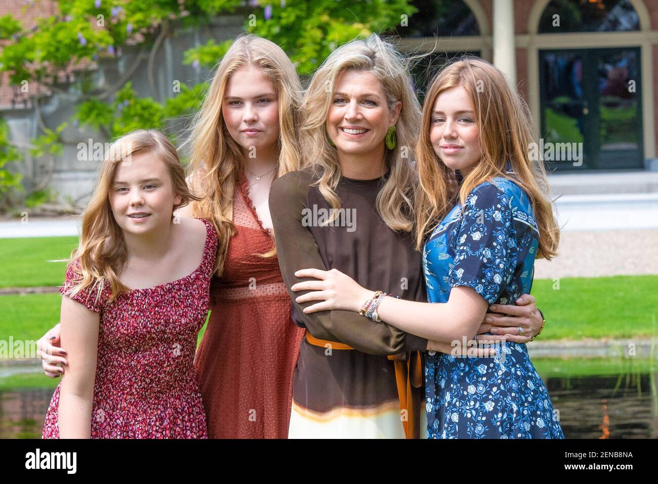 Queen Maxima with daughters Princess Amalia, Princess Alexia and ...
