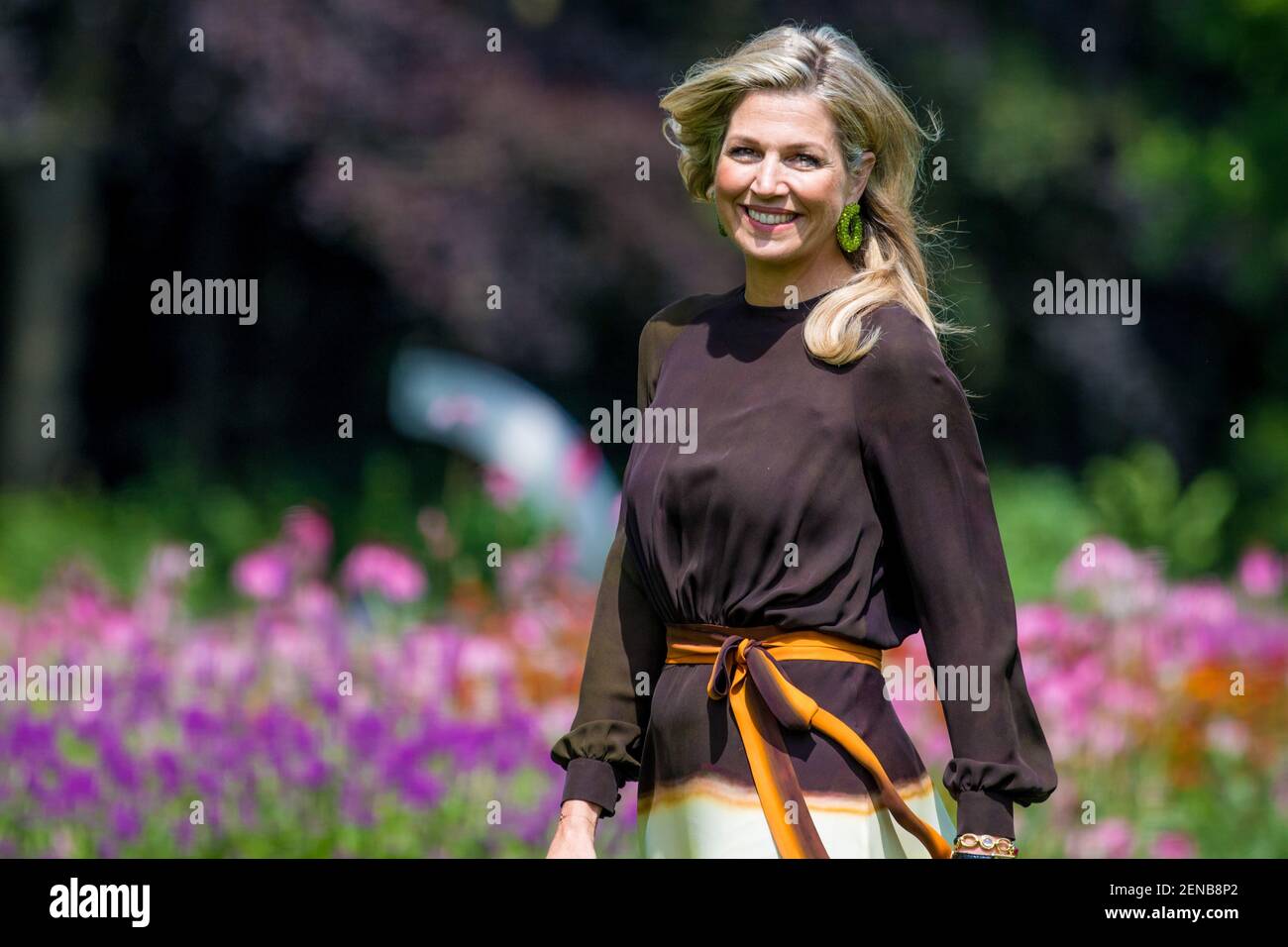 Queen Maxima during the annual summer photo session of 2019 a?t Huis ...