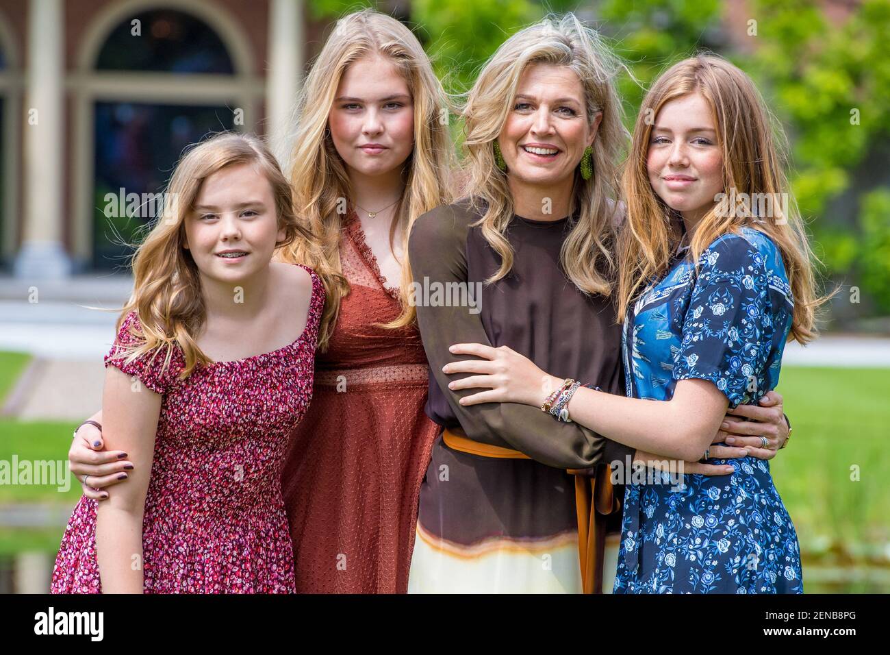 Queen Maxima with daughters Princess Amalia, Princess Alexia and ...
