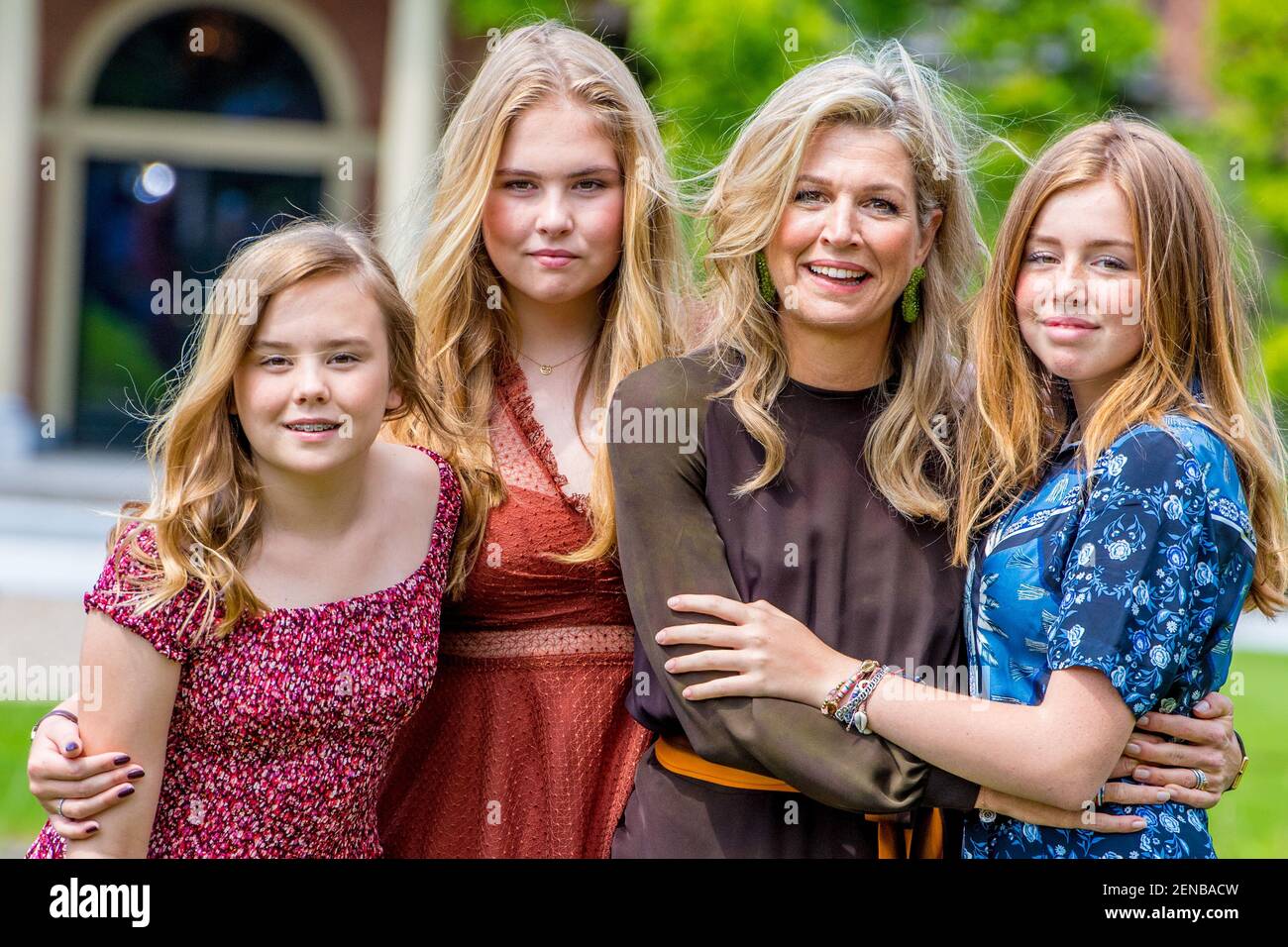 Queen Maxima with daughters Princess Amalia, Princess Alexia and ...