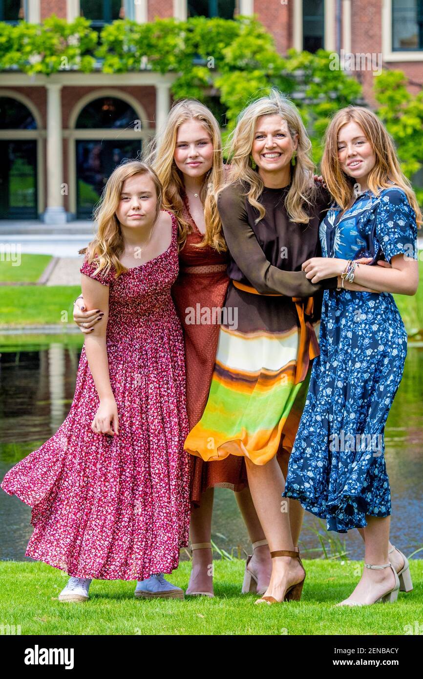 Queen Maxima with daughters Princess Amalia, Princess Alexia and ...