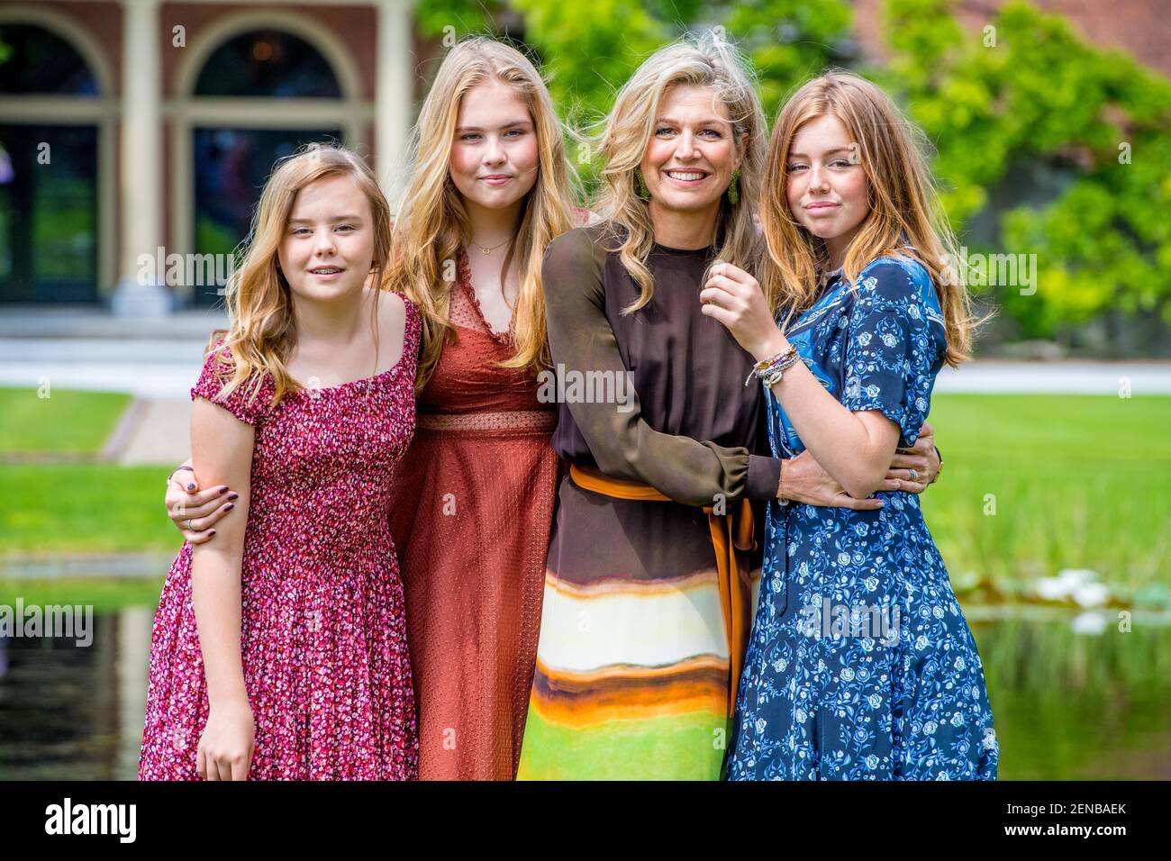Queen Maxima with daughters Princess Amalia, Princess Alexia and ...