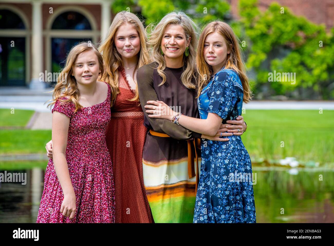 Queen Maxima with daughters Princess Amalia, Princess Alexia and ...