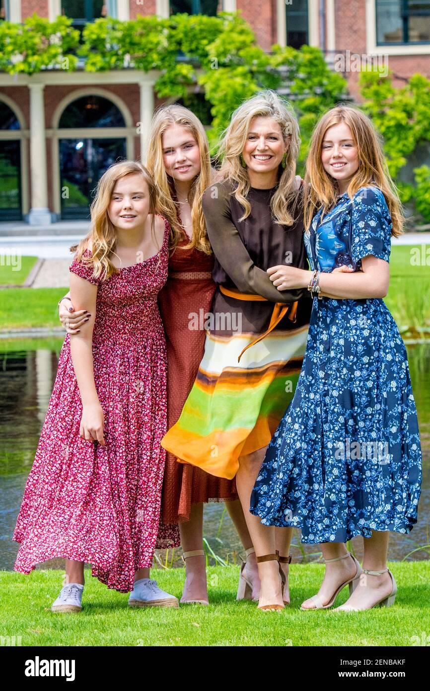 Queen Maxima with daughters Princess Amalia, Princess Alexia and ...