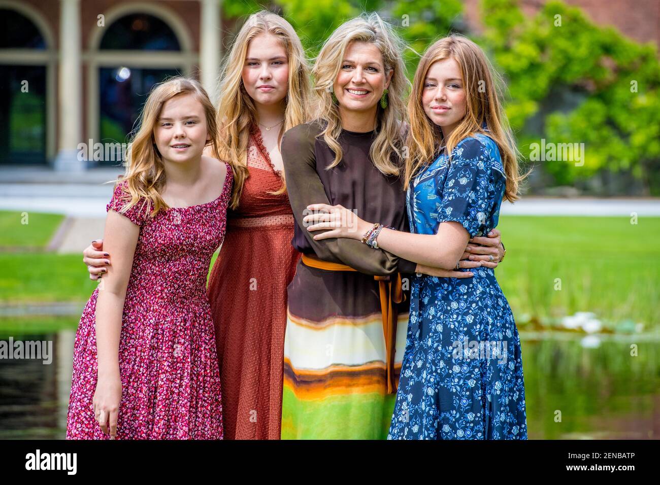 Queen Maxima with daughters Princess Amalia, Princess Alexia and ...