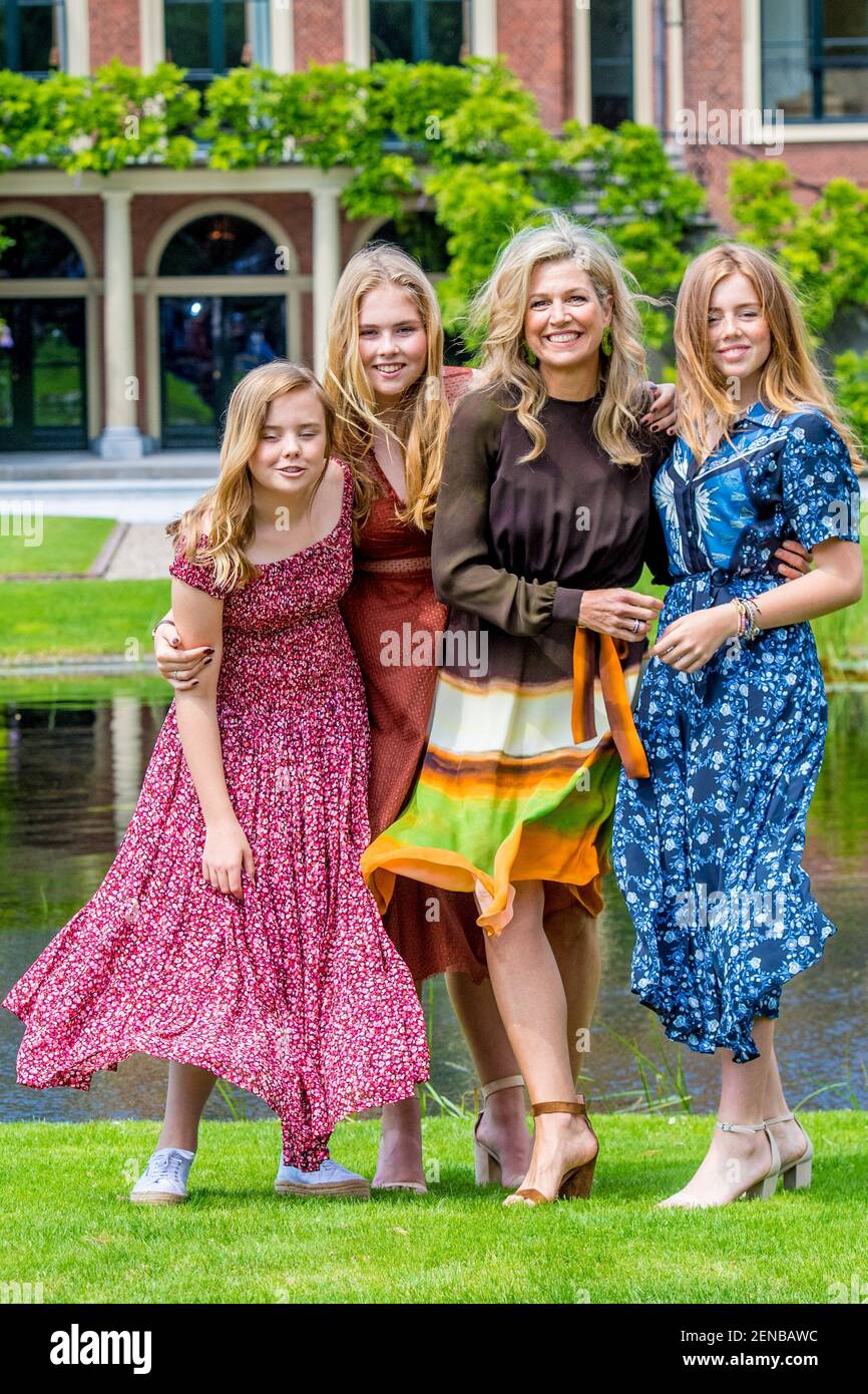 Queen Maxima with daughters Princess Amalia, Princess Alexia and ...