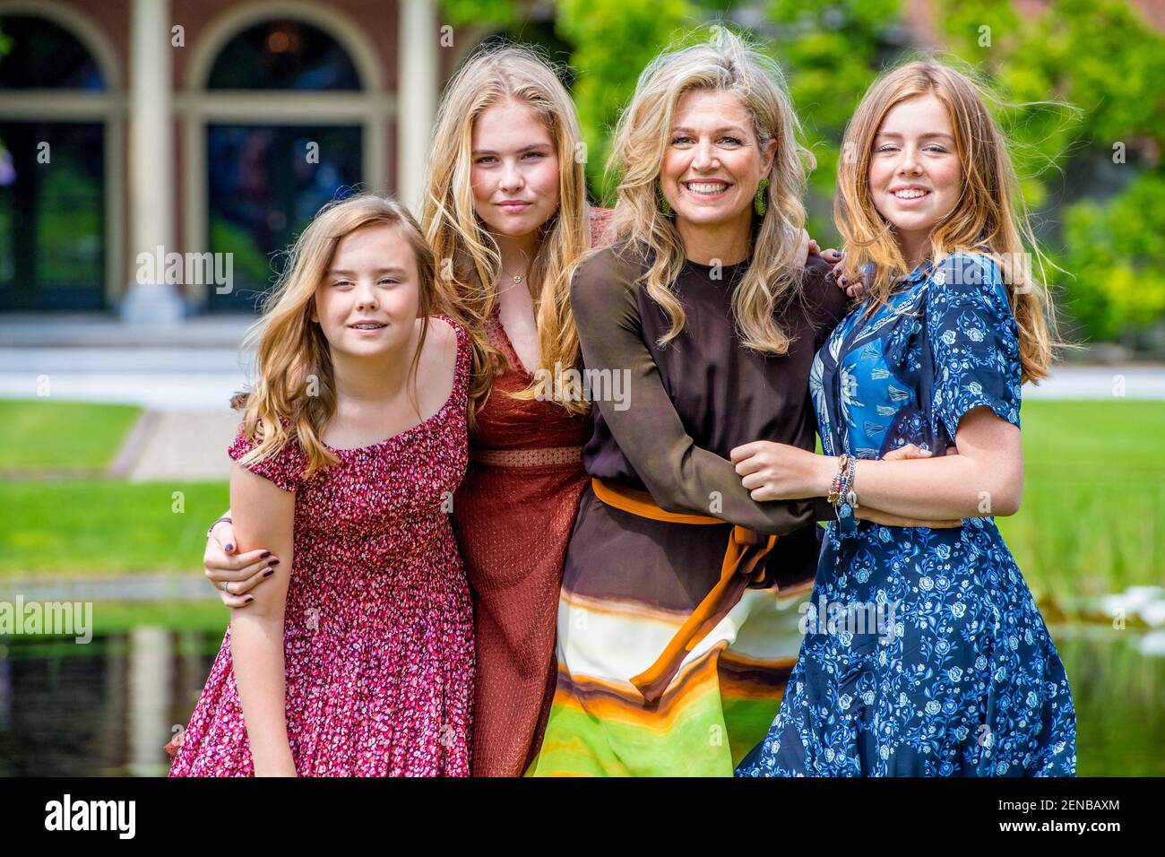 Queen Maxima with daughters Princess Amalia, Princess Alexia and ...