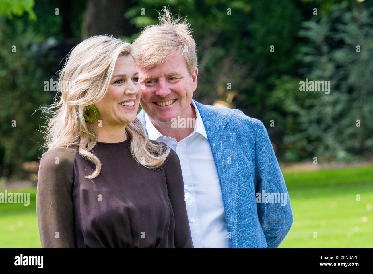 King Willem-Alexander and Queen Maxima during the annual summer photo ...