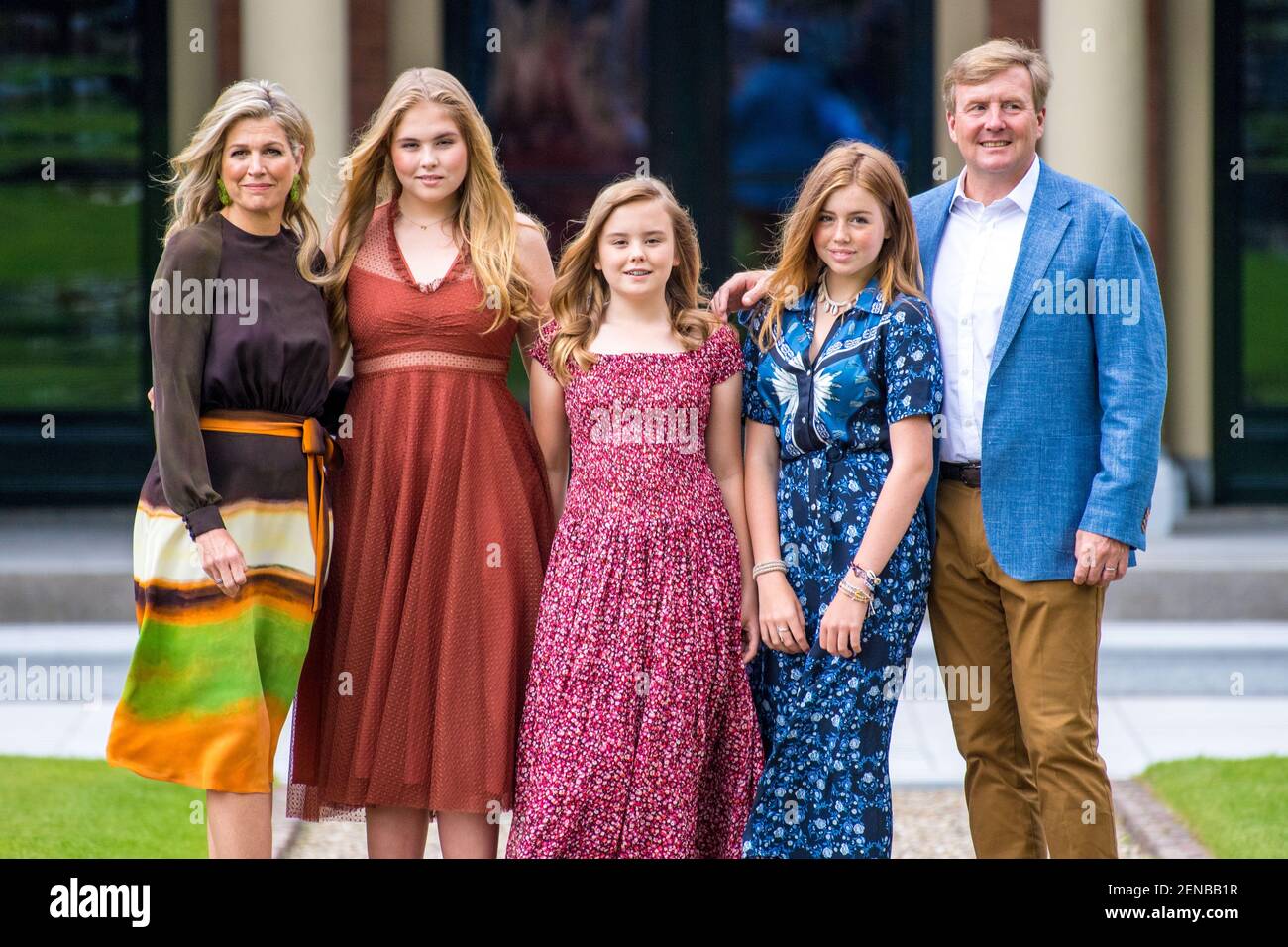 King Willem-Alexander and Queen Maxima with their daughters Princess ...