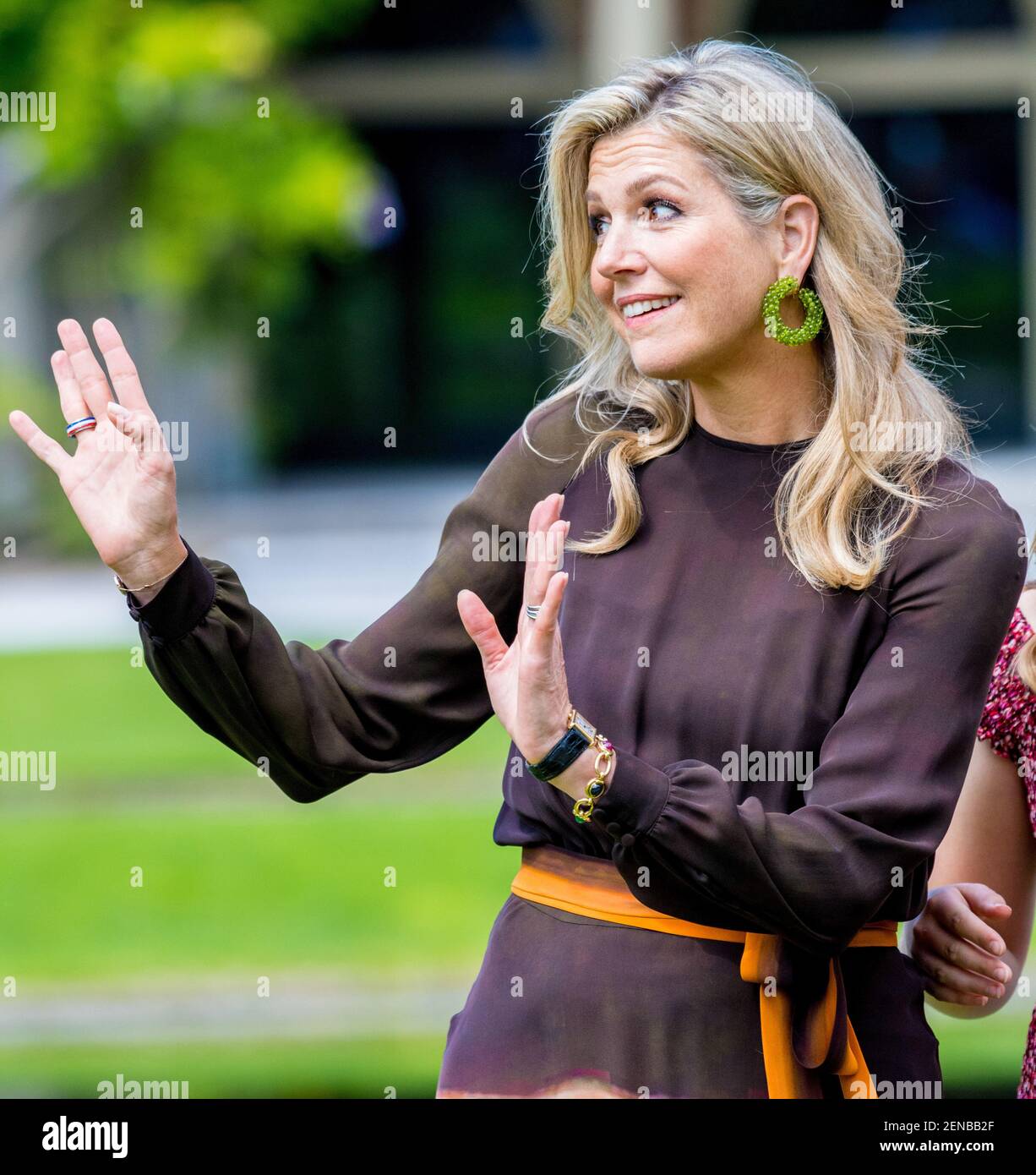 Queen Maxima during the annual summer photo session of 2019 a?t Huis ...