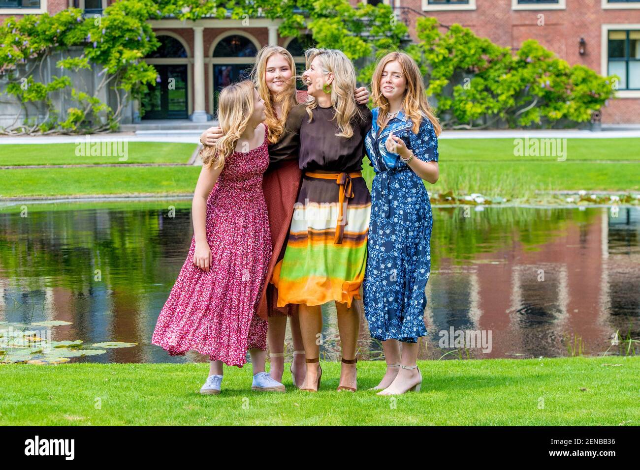 Queen Maxima with daughters Princess Amalia, Princess Alexia and ...
