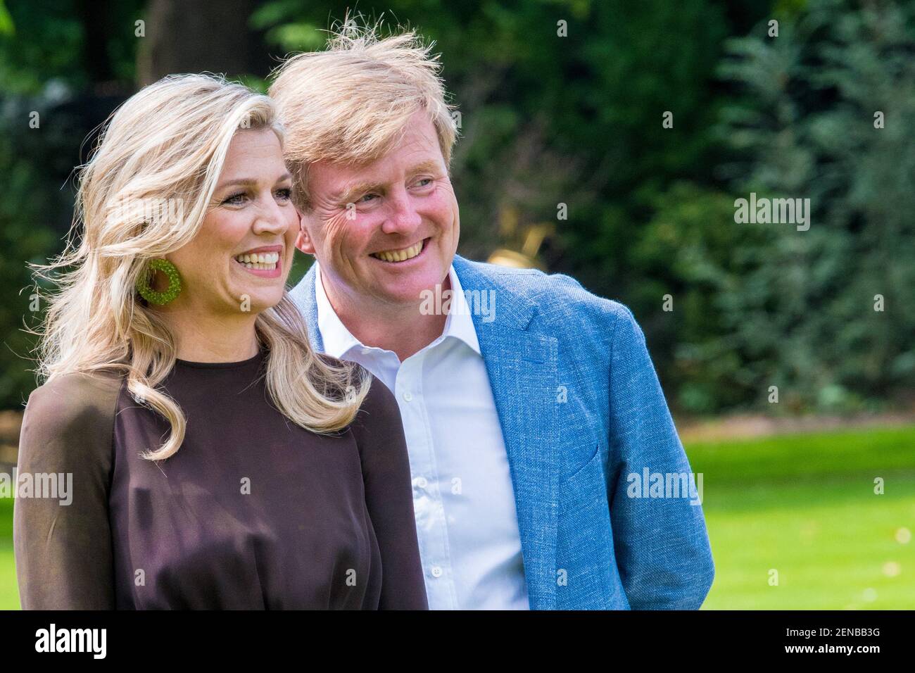 King Willem-Alexander and Queen Maxima during the annual summer photo ...