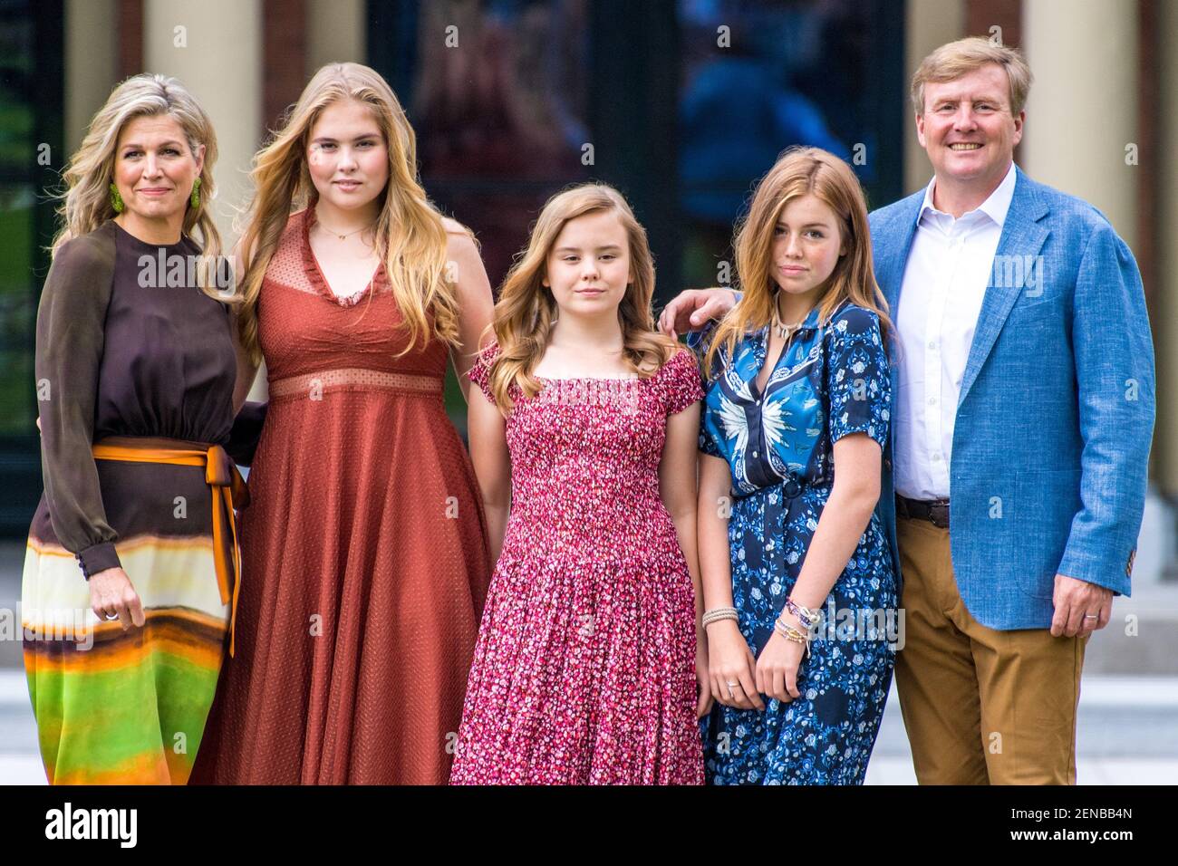 King Willem-Alexander and Queen Maxima with their daughters Princess ...