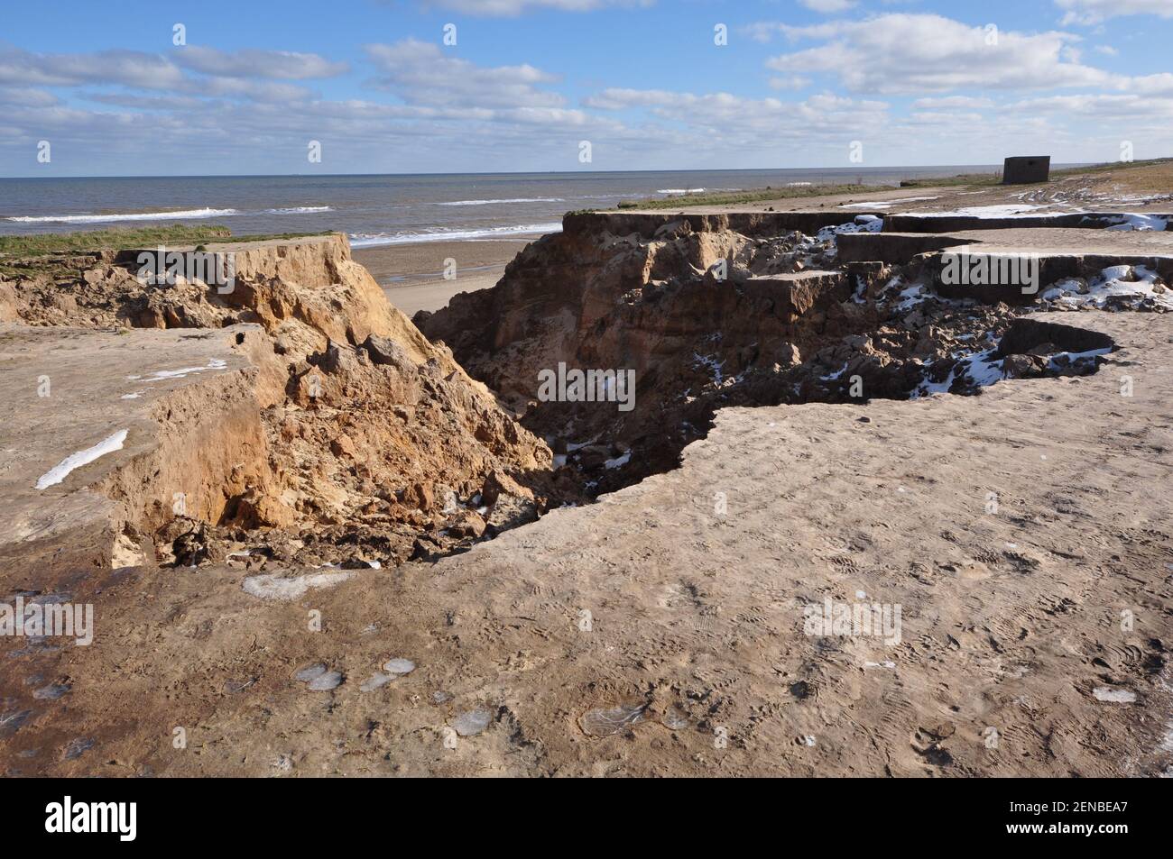 Erosion happisburgh norfolk hi-res stock photography and images - Alamy