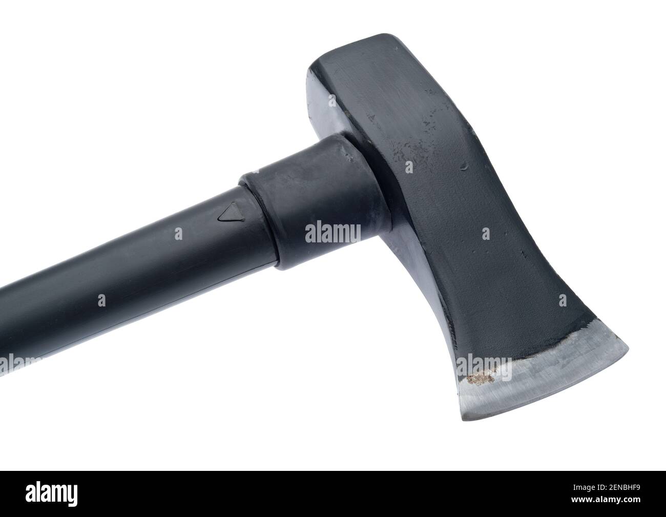 Axe Hammer with long handle. Heavy duty 6 lbs weight axe-hammer. Stock Photo
