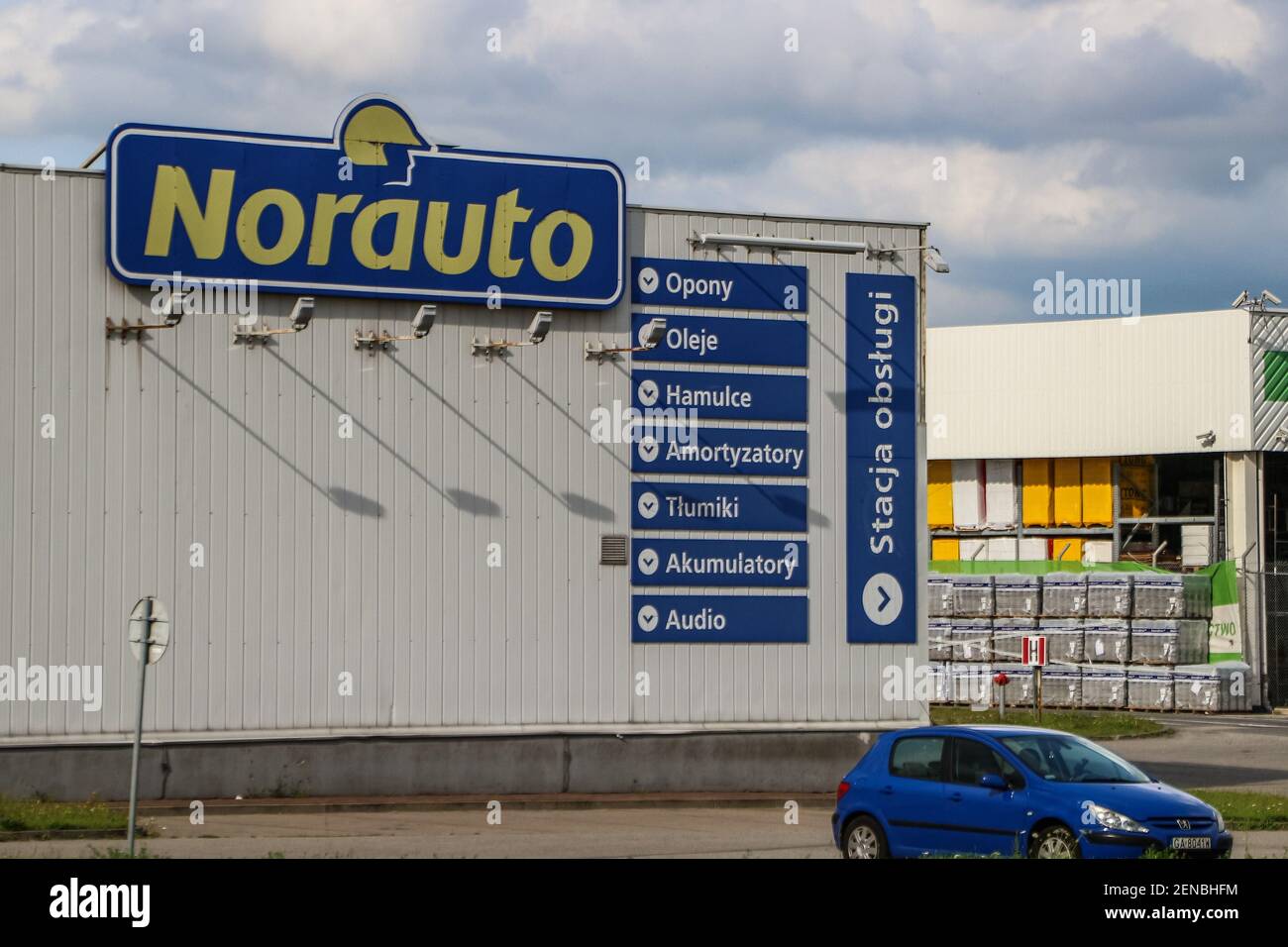 Gdansk, Poland 21st, July 2019 Norauto (Mobivia) a French based company  group which focuses on car repairs, car accessories and car parts building  is seen (Photo by Vadim Pacajev /Sipa USA Stock