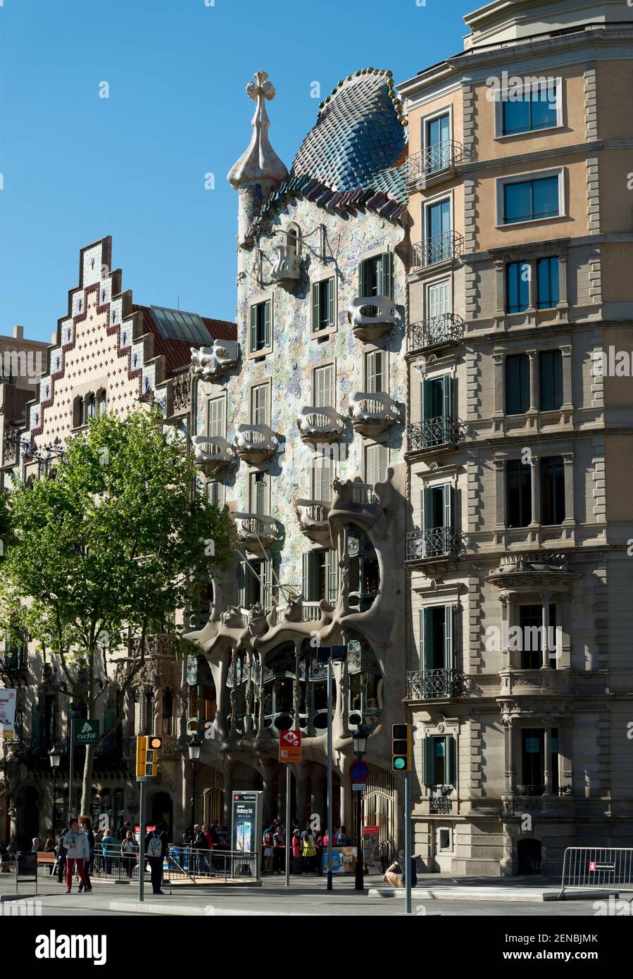 A Gaudi designed house in Barcelona, Spain Stock Photo Alamy
