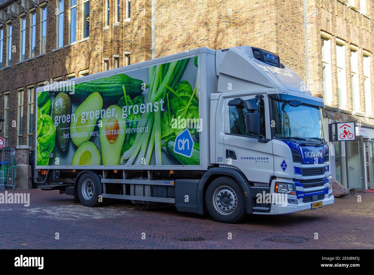 Albert Heijn company truck Stock Photo